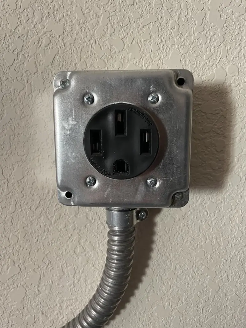 NEMA 14-50 outlet installed for Smart Home Electrical in West Peoria
